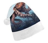 Santa Hats for Adult Octopus in The Sea Christmas Hats Holiday Xmas Hat Christmas Party Hat for Xmas Gifts New Year Festive Holiday Gifts Child