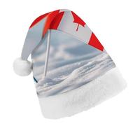Santa Hats for Adult Small Canadian Flags Christmas Hats Holiday Xmas Hat Christmas Party Hat for Xmas Gifts New Year Festive Holiday Gifts Child