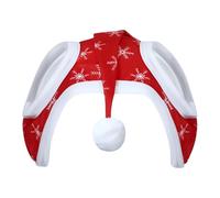 Santa Hats for Horses - Christmas Horse Rein Cover - with Snowflake Pattern Breathable Head Cover for Holiday Events Outdoor Festivals Farm Decorations