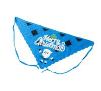 Santa Headband Headscarf Knitted Snowflake Headwear for Outdoor Snowflake Pattern Creative Christmas Hair Scarf