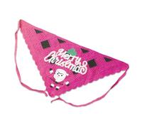 Santa Headband Headscarf Knitted Snowflake Headwear for Outdoor Snowflake Pattern Creative Christmas Hair Scarf Knitted Head Scarf for Women