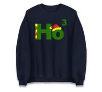 Santa Ho3 Funny Math Christmas Sweatshirt,Offensive Christmas Jumper,Ugly Christmas Jumper Navy