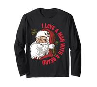 Santa - I Love A Man with A Beard Long Sleeve T-Shirt