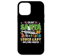 Santa I Really Did Try To Be A Good Lunch Lady Christmas Case for iPhone 12 mini