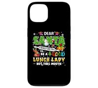 Santa I Really Did Try To Be A Good Lunch Lady Christmas Case for iPhone 13