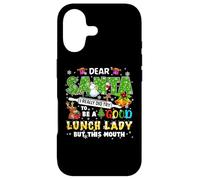 Santa I Really Did Try To Be A Good Lunch Lady Christmas Case for iPhone 17