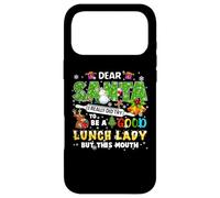 Santa I Really Did Try To Be A Good Lunch Lady Christmas Case for iPhone 17 Pro Max