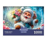 Santa in SnowElaborate 1000-Piece Jigsaw Puzzles for Adults A Mosaic of 1000 Challenging Puzzle Game Pieces - A Captivating And Demanding Gift for Adult And Youthful Minds Age 12 Years Up 52x38cm/100