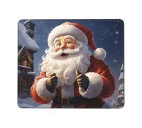 Santa in The Snow Mouse Pad with Non-Slip Rubber Base Personalized Gaming Mouse Pad Waterproof Mouse Mat Office Computer Mousepad for Desk Laptop