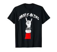 Santa is an Emo Funny Cute Emo Christmas Punk Rock Lover T-Shirt