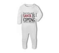 Santa is Coming and I Have a Big Christmas Wish List! - Baby Romper Suit - 0-3 Months