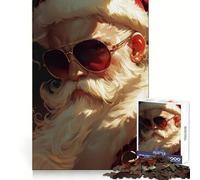 Santa Is Keepin It Merry This Christmas Jigsaw Puzzles for Adults 1000 Pieces Clear Logic Toy Quiet Hobby Perfect Cut Stylish Gift (38x52cm)