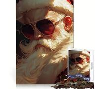 Santa Is Keepin It Merry This Christmas Jigsaw Puzzles for Teenagers 1000 Piece Wise Think Toy Gentle Leisure Tight Cut Santa Wish List (38x26cm)