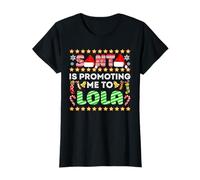 Santa is Promoting Me to Lola Grandma Christmas Announce T-Shirt