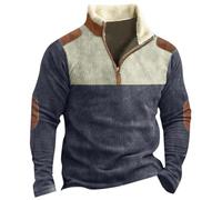 Santa Jacket Men 1/4 Zip Pullover Mens Golf Men's Bowling Shirts Mens Fall Sweater Mens Corduroy Jacket Xmas Hoodies Men Army Jumpers for Men UK Men's Outdoor Gilets & Body Warmers （Navy, XXXL