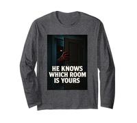 Santa Knows | Funny Horror Christmas Long Sleeve T-Shirt