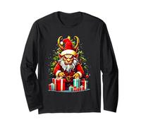 Santa Krampus Christmas Design Funny Merry Krampusnacht Long Sleeve T-Shirt