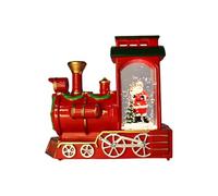 Santa LED Illuminated Train Set Christmas Set for Christmas Home Decorations and Creative Family Bondings Glowing Santa for Kids