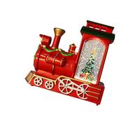 Santa LED Illuminated Train Set Christmas Train Set for Christmas Home Decorations and Creative Family Bondings Holiday Table Centerpieces Decors