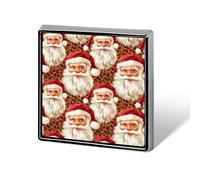 Santa Leopards Stacking Square Enamel Brooch Pin Button Badges Decoration Hat Clothing Bag Accessories Gift Crafts
