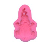 Santa Little Dwarf Keychain Silicone Mold with Hole Keyring Pendant Handmade Mold Christmas Day Gift Jewelry Resin Molds Ashtray