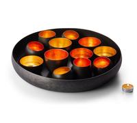 Santa Lucia Tray with 12 Tealight Holders Steel Philippi