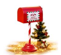 Santa Mailbox for Christmas Metal Openable Front Door Decoration