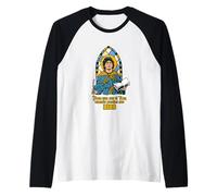 Santa Maradona Argentina Raglan Baseball Tee