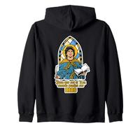 Santa Maradona Argentina Zip Hoodie