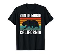 Santa Maria California Bear Retro San Luis Obispo Orcutt Ca T-Shirt