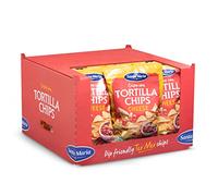 Santa Maria Cheese Tortilla Chips, 185g (Pack of 15) | Lightly Salted Snacking Corn Chips | Great to Serve with Mexican Fajita, Burrito, Quesadilla & Enchilada, Red
