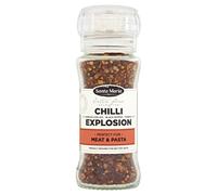 Santa Maria Chilli Explosion Seasoning Grinder - Bold & Spicy Blend That Is Perfect for Tacos, Fajitas & Pasta Made With Salt, Bell Pepper, Chilli & Paprika Mix, 70 g (Pack of 1)