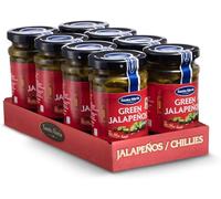Santa Maria Green Jalapenos, 200g (Pack of 8) | Large Pack of Spicy Pickled Mexican Jalapeno | Great with Tacos, Tortilla Chips & Dip or Fajitas!
