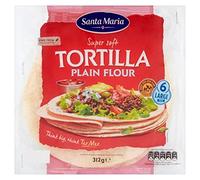 Santa Maria Lg Plain Flour Tortilla 6 per Pack