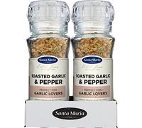 Santa Maria Roasted Garlic & Pepper Grinder, 80g (Pack of 6), Red