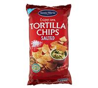 Santa Maria Salted Tortilla Chips, 475g | Lightly Salted Snacking Corn Chips | Great to Serve with Mexican Fajita, Burrito, Quesadilla & Enchilada, Red
