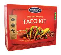 Santa Maria Taco Kit, 288g | Crunchy Mexican Sharing Tacos Kit | Great for Quick Family Sharing Meals With Chicken, Beef, or Vegetables