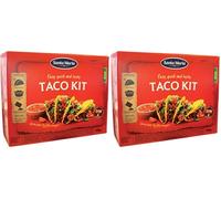 Santa Maria Taco Kit, 288g | Crunchy Mexican Sharing Tacos Kit | Great for Quick Family Sharing Meals With Chicken, Beef, or Vegetables (Pack of 2)