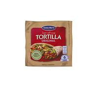 Santa Maria Tortilla Large 10", Super Soft 6 Wraps, 371 g