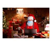 Santa & Mask 1000 Piece Christmas Jigsaw Puzzle - Festive Scene for Adults & Kids Age 14+ Large 69cm x 51cm Limited Edition Christmas Puzzles