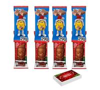 Santa Milk Chocolate & Crispy Milk Chocolate Christmas Santa Treat 29g with Gift box - ms (20 Mixed)