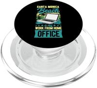 Santa Monica Beach is My Work From Home Office WFH PopSockets PopGrip for MagSafe