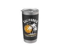 Santa Monica California, CA Beach Vacation Stainless Steel Insulated Tumbler