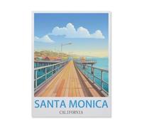 Santa Monica California,Paper Jigsaw Puzzle 1000 Pieces Adult Toys Decompression Game(38x26cm)-F20