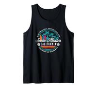 Santa Monica California Sandy Beaches Breaking Waves Surfing Tank Top