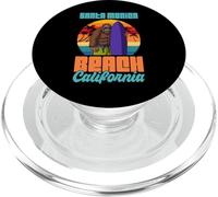 Santa Monica California Surfing Bigfoot Sasquatch Retro PopSockets PopGrip for MagSafe