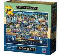 Santa Monica Dowdle Folk Art 1000 Piece Puzzle