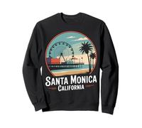 Santa Monica Pier California Retro Beach Souvenir Sweatshirt