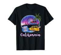 Santa Monica Pier California US Hwy 66 End Of The Trail T-Shirt