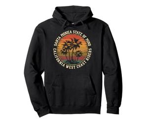 Santa Monica Retro West Coast Surf Rider Pullover Hoodie